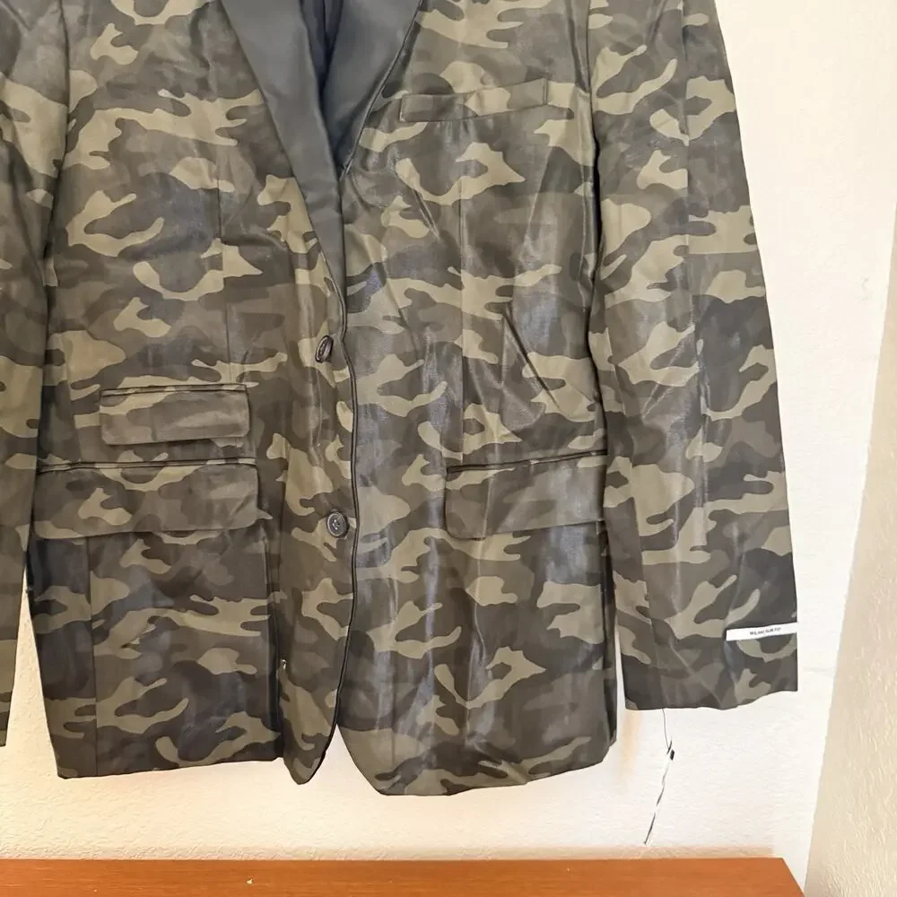 I.N.C. International Concepts Men's Slim-Fit Camouflage Blazer Size XXL